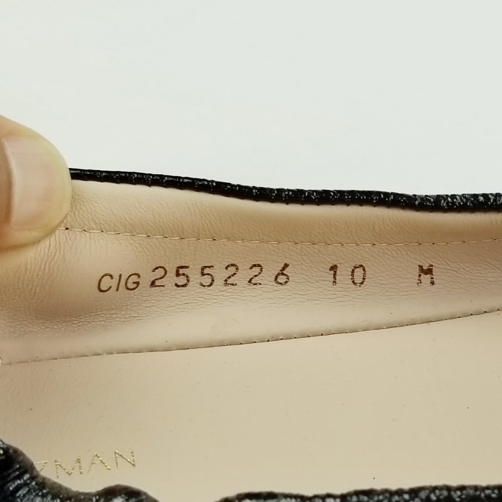 🔥 Stuart Weitzman Black Flats with Bow - Picture 6 of 12
